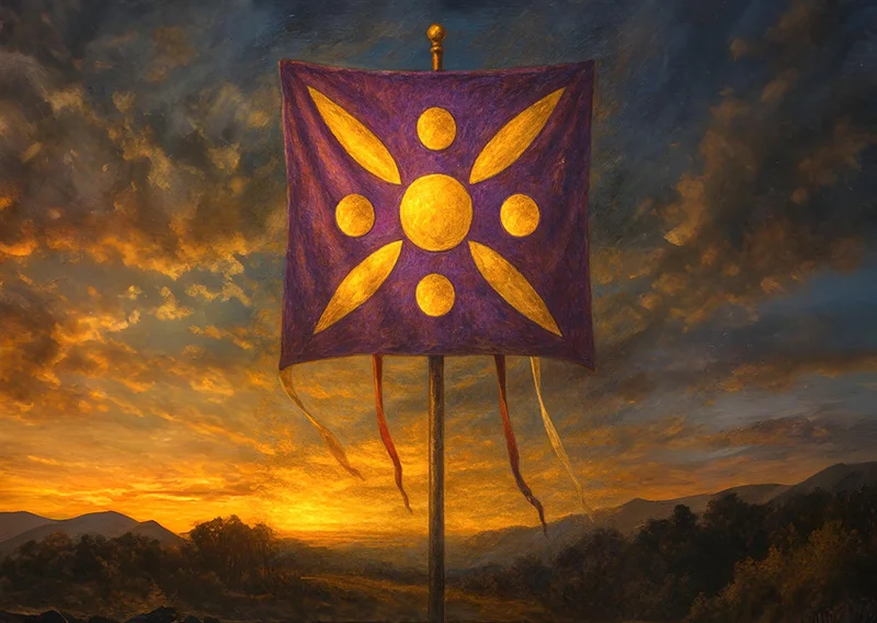 بازسازی درفش کاویانی بر اساس داستانهای شاهنامه و آثار باستانی