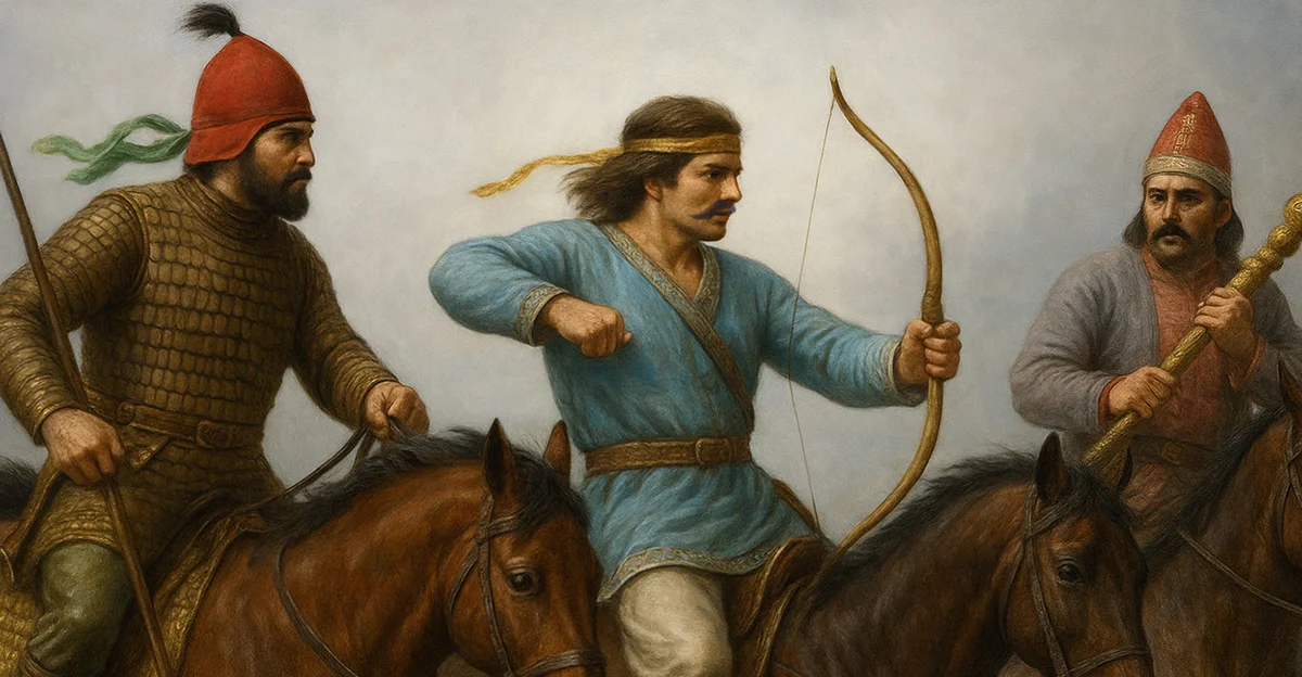تصویری خیالی از سواران اشکانی