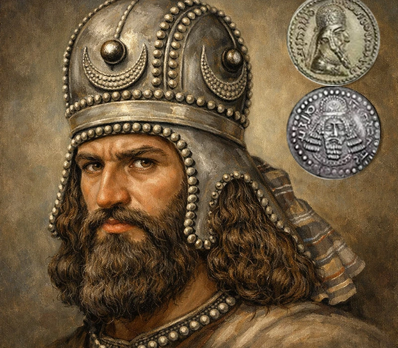 سکه اردشیر بابکان و بازسازی چهره او