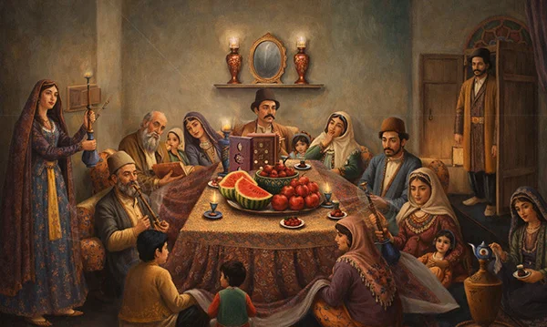 آغاز زمستان: شب اورمزد آمد از ماه دی