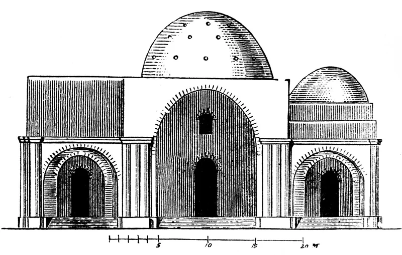 بازسازی شماتیک کاخ اردشیر در فیروزآباد