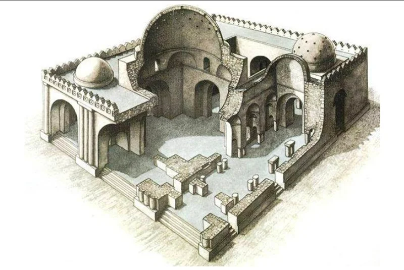 بازسازی شماتیک کاخ سروستان