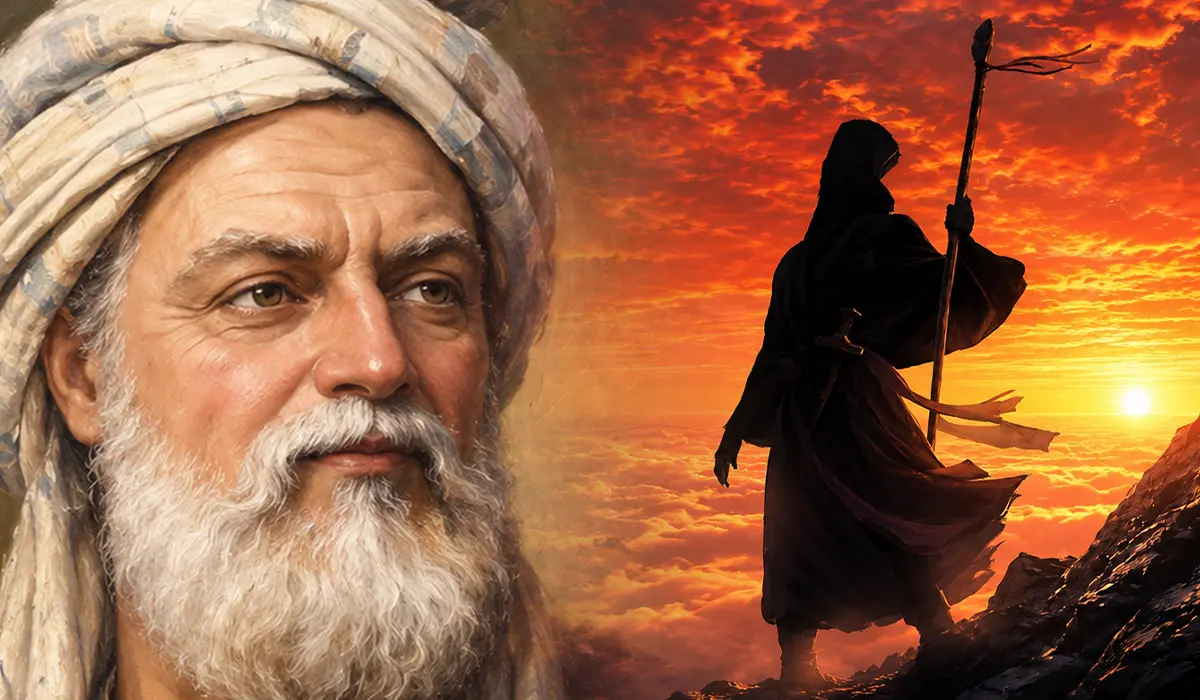 تصویری از فردوسی و کوروش بزرگ